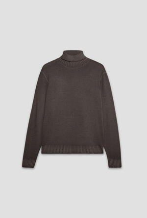 Garment dyed two-thread turtleneck ESSENTIAL - Ferrante | img vers.300x/